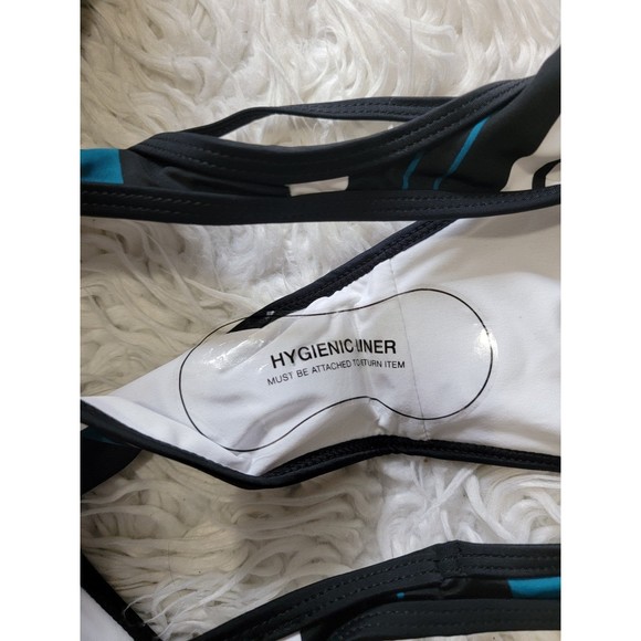 Printed blue strip bikini set XXL - Picture 2 of 5